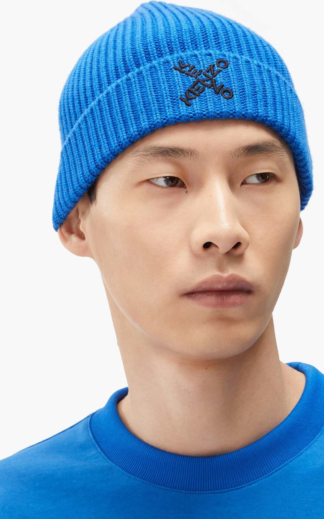 Kenzo Sport Beanie Heren Blauw | 14702RHQI